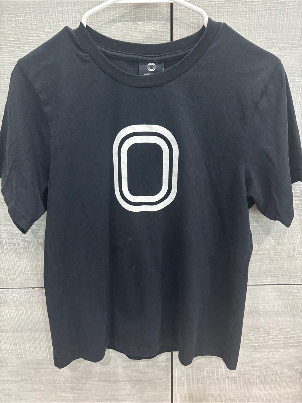 Boy’s Overtime Black Short-Sleeve Tee with White Graphic